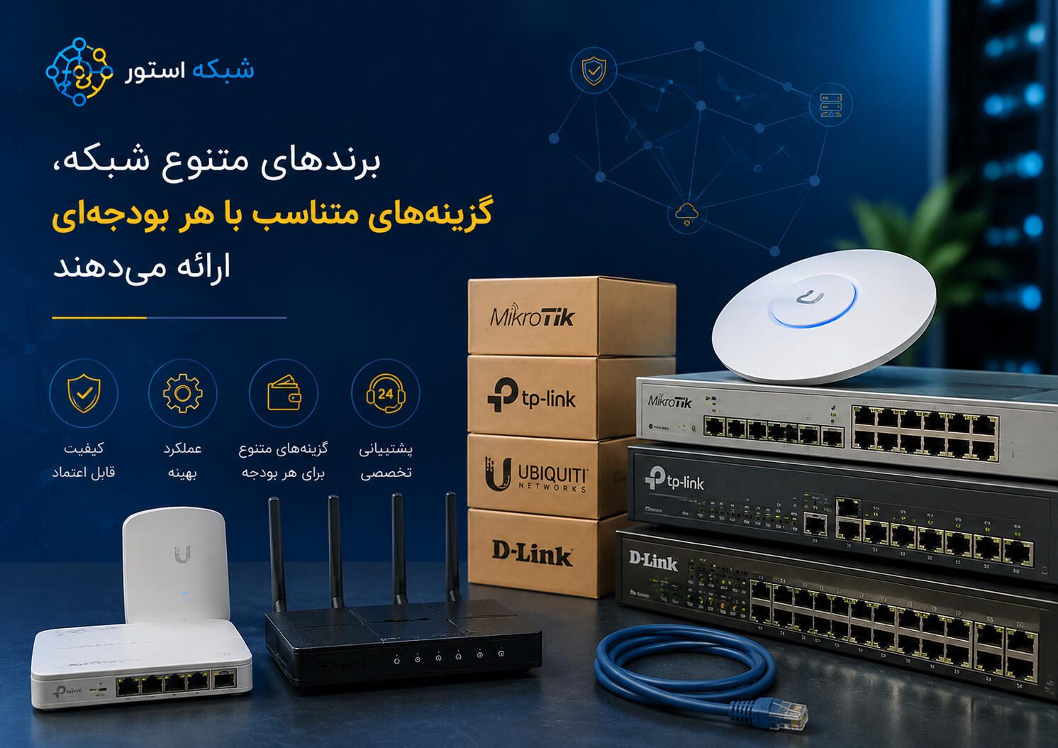 محیط اداری و شبکهی شرکت