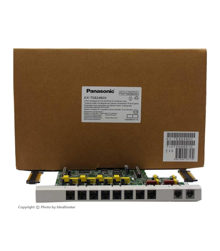 کارت توسعه Panasonic KX-TE82480 دو خط شهری و 8 داخلی