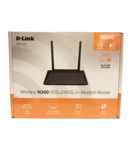 مودم روتر D Link DSL 224 | Wireless N300 VDSL2ADSL2+