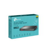 سوئیچ ۱۰ پورت گیگابیت دسکتاپ با ۸ پورت PoE+ و ۱ پورت SFP  TP Link TL SG1210MP