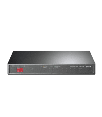 سوئیچ ۱۰ پورت گیگابیت دسکتاپ با ۸ پورت PoE+ و ۱ پورت SFP — TP-Link TL-SG1210MP