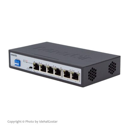 سوئیچ شبکه 4 پورت گیگابیتی نتربیت مدل NGS-F1006P-A